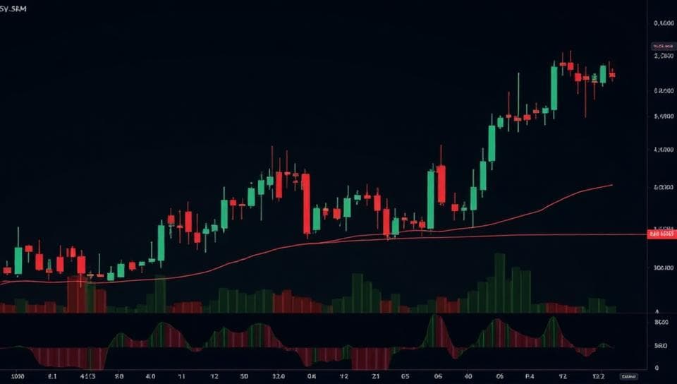 Chart with Indicator Studio indicators applied
